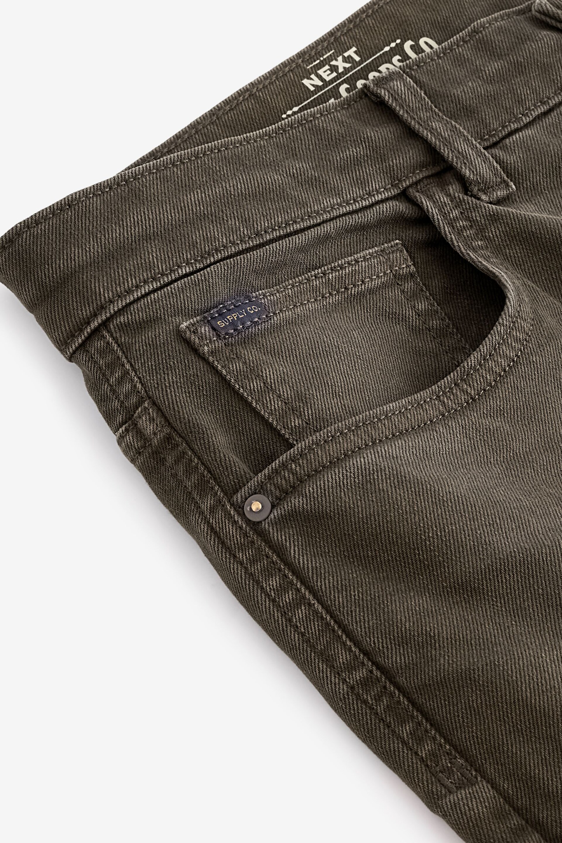 Brown Dark Regular Fit Overdyed Denim Jeans - Image 8 of 10