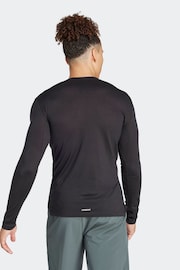 adidas Black Workout Long-Sleeve Top - Image 2 of 7