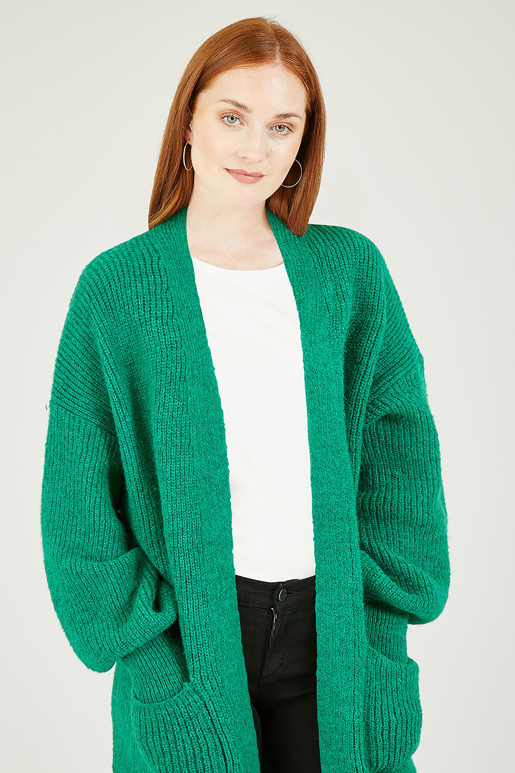 Long new arrivals cardigan green