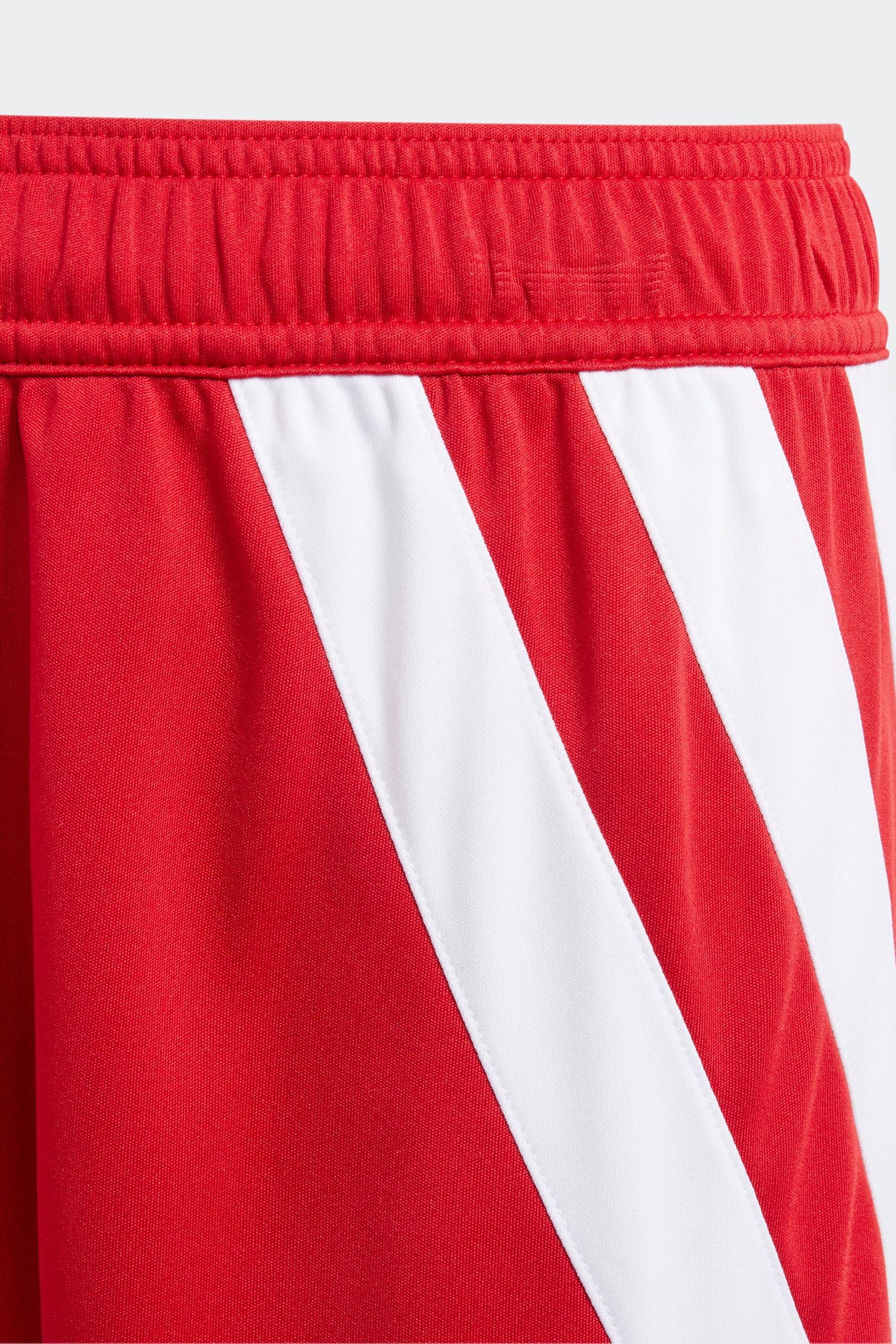 Red adidas football shorts online