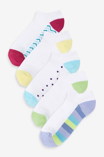 Wild Feet White Low Cut Bamboo Trainer Liners Socks