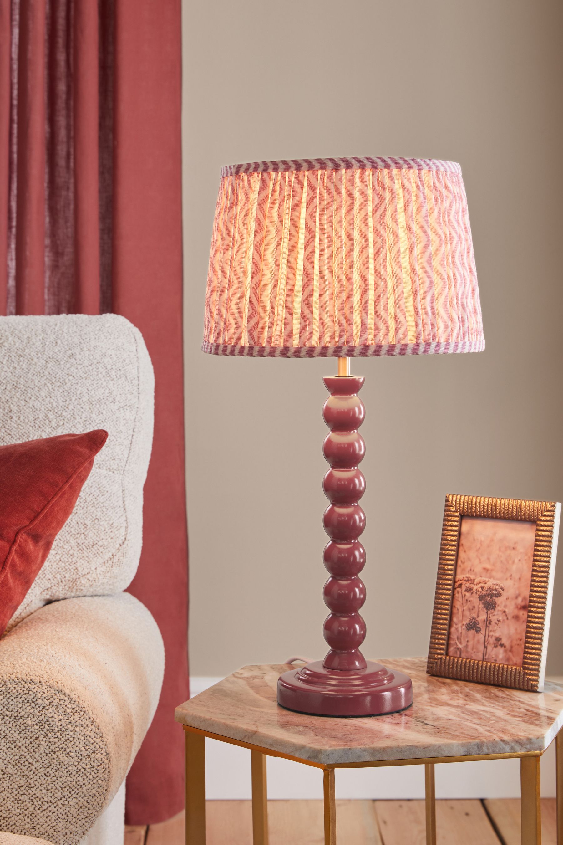 Next pink table lamp hotsell