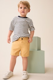 Ochre Yellow 100% Cotton Chinos Shorts (3mths-7yrs) - Image 2 of 7