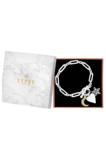 Lipsy Jewellery Natural Meaningful Charm Gift Boxed Bracelet