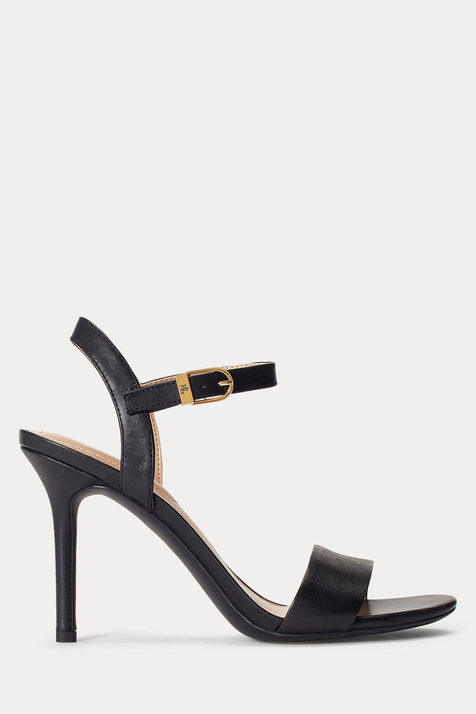 Lauren Ralph Lauren Gwen Nappa Leather Strap Heels - Image 2 of 4