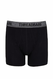 Threadbare Black A-Front Trunks 3 Packs - Image 2 of 3