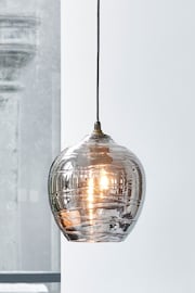 Smoke Grey Drizzle Easy Fit Pendant Lamp Shade - Image 1 of 3