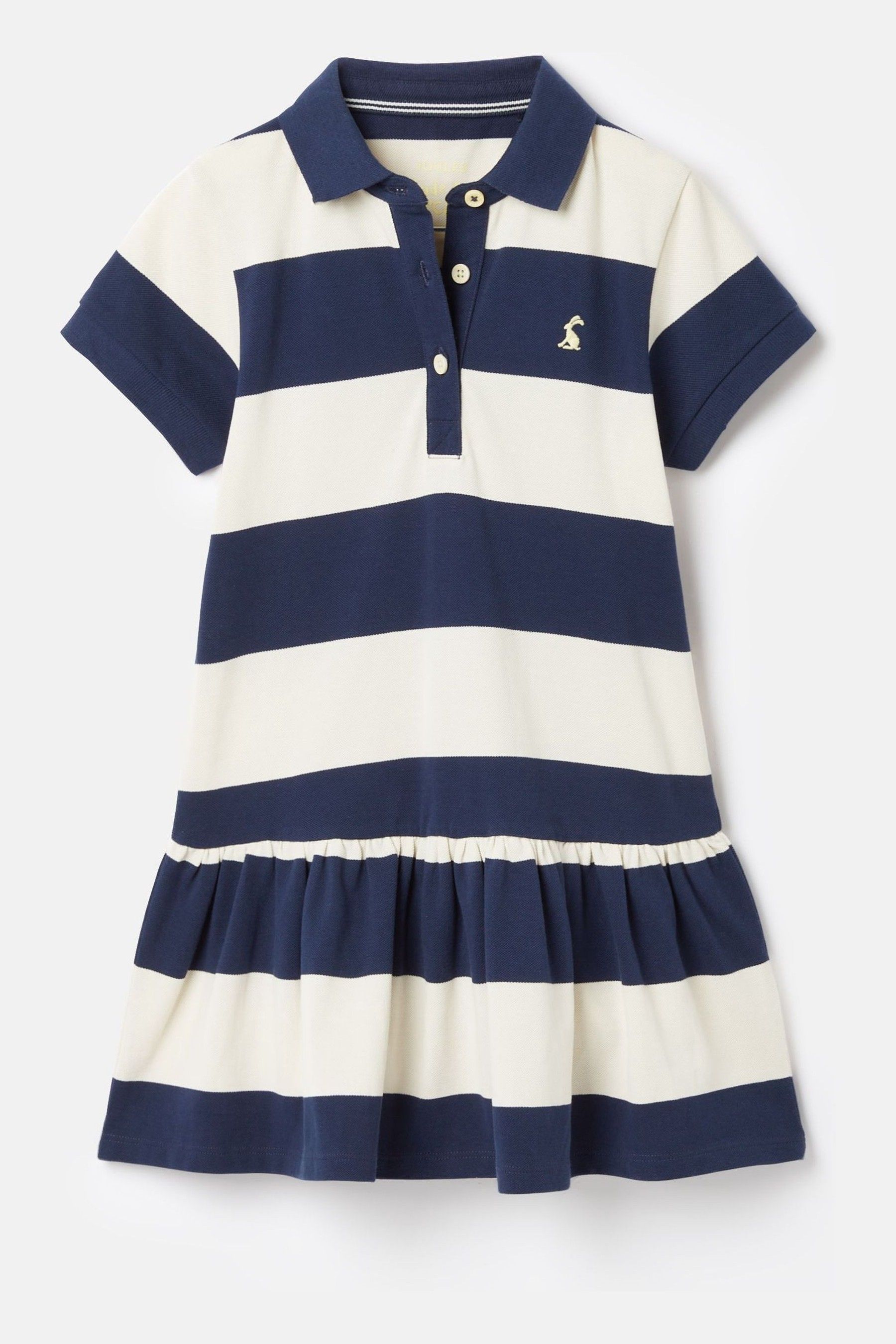 Buy Joules Girls Orla Navy Stripe Polo Shirt Dress from Next Luxembourg