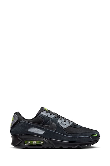 Nike Black/Grey Air Max 90 Trainers