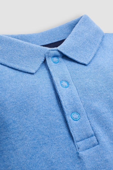 JoJo Maman Bébé Blue Breton Polo Shirt Body