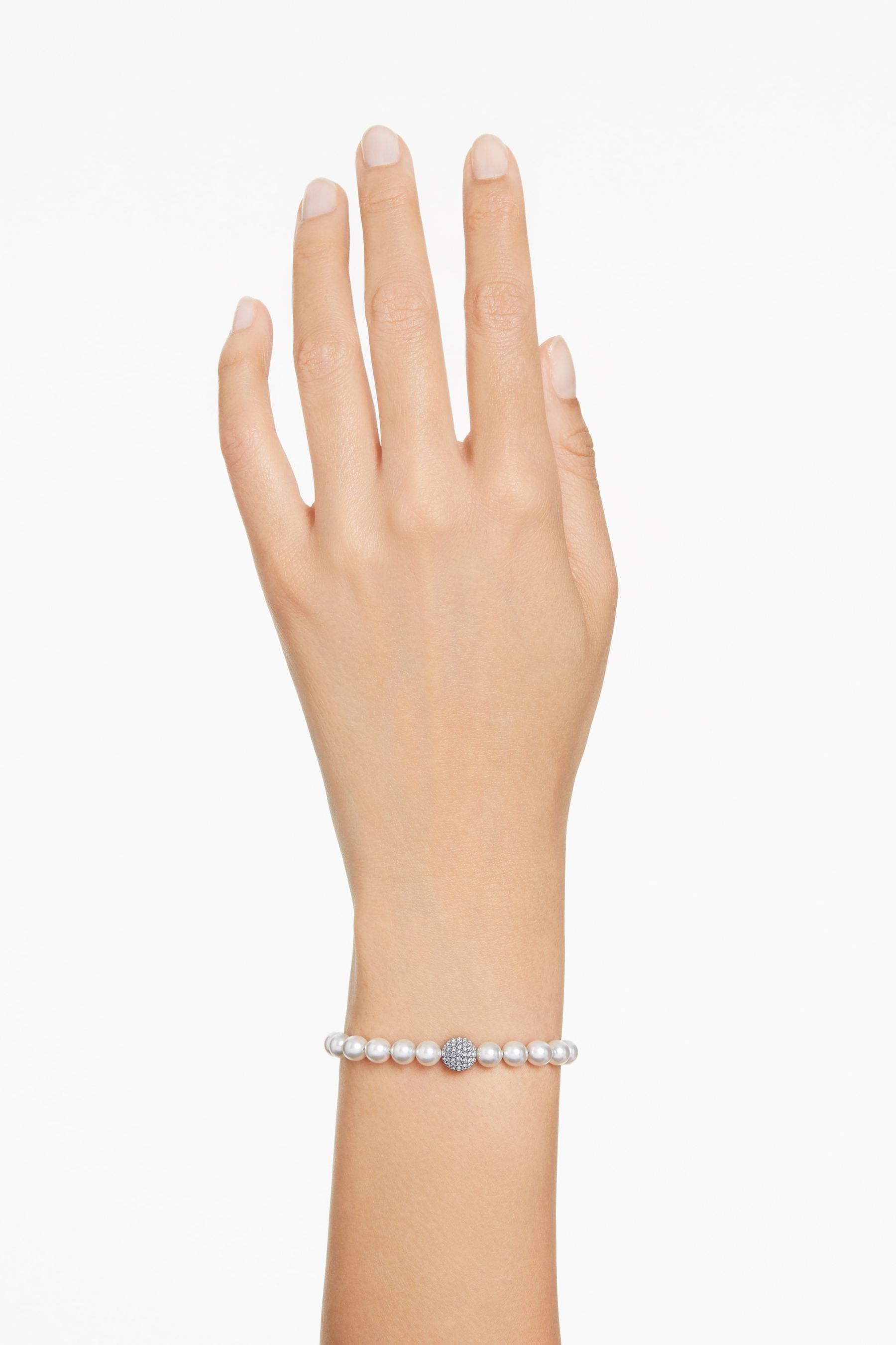 Buy Swarovski White Swarovksi Remix Strand Rhodium Shiny Crystal Pearl Bracelet from the Next UK online shop