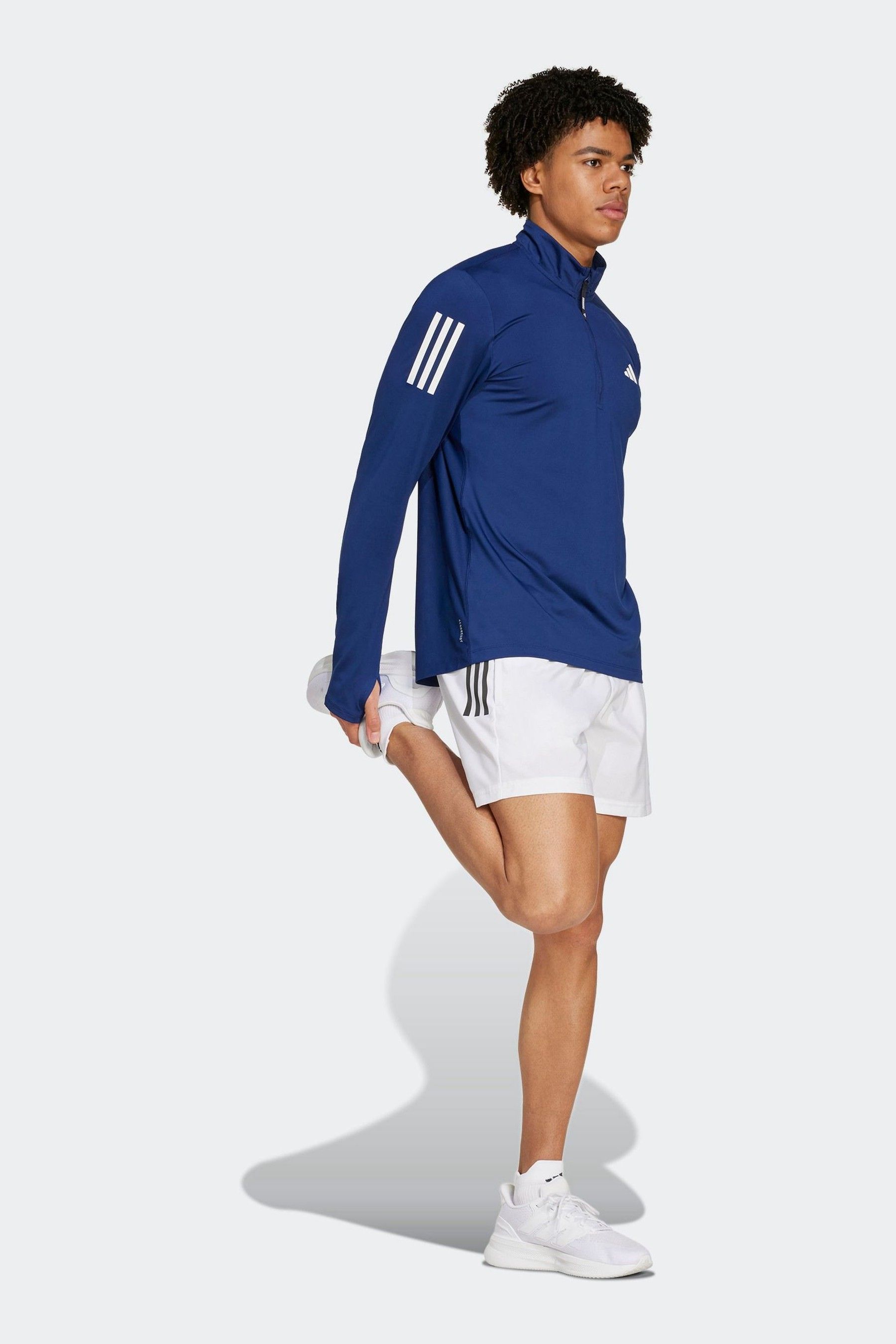 Buy adidas Blue Own the Run Half Zip Track Top from Next Luxembourg