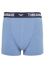 Threadbare Blue Hipster Boxers 3 Packs - Image 2 of 6