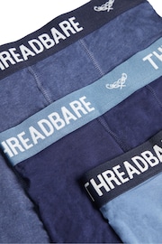 Threadbare Blue Hipster Boxers 3 Packs - Image 6 of 6