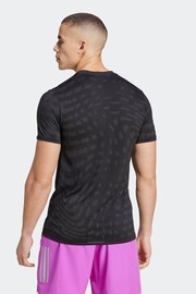 adidas Black Gym+ Training Seamless T-Shirt - Image 2 of 7