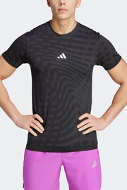 adidas Black Gym+ Training Seamless T-Shirt - Image 7 of 7