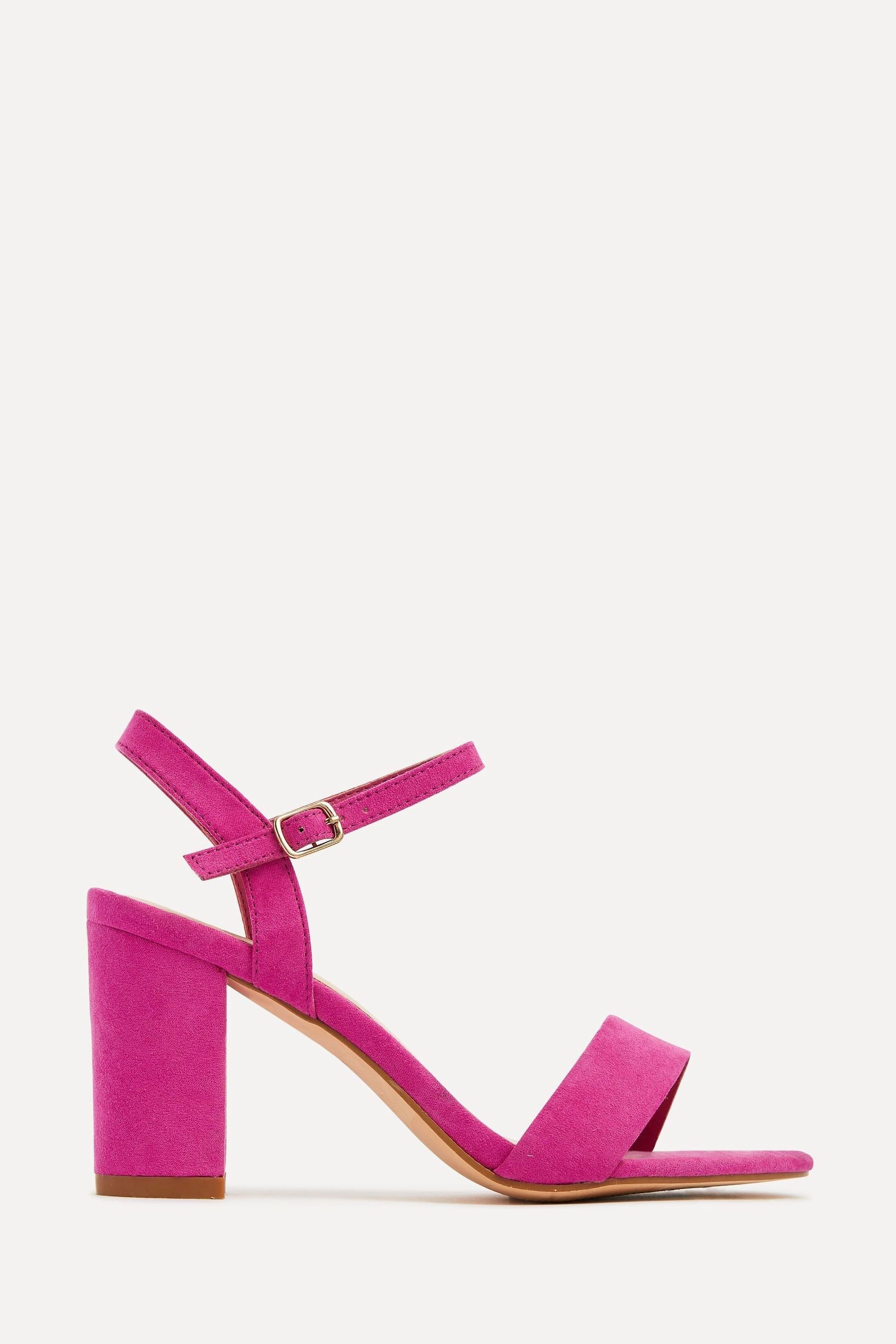 Fuschia block heel sandals best sale