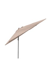 Pacific Cream Taupe Garden Voyager T2 2.7m Square Anthracite Parasol - Image 7 of 9