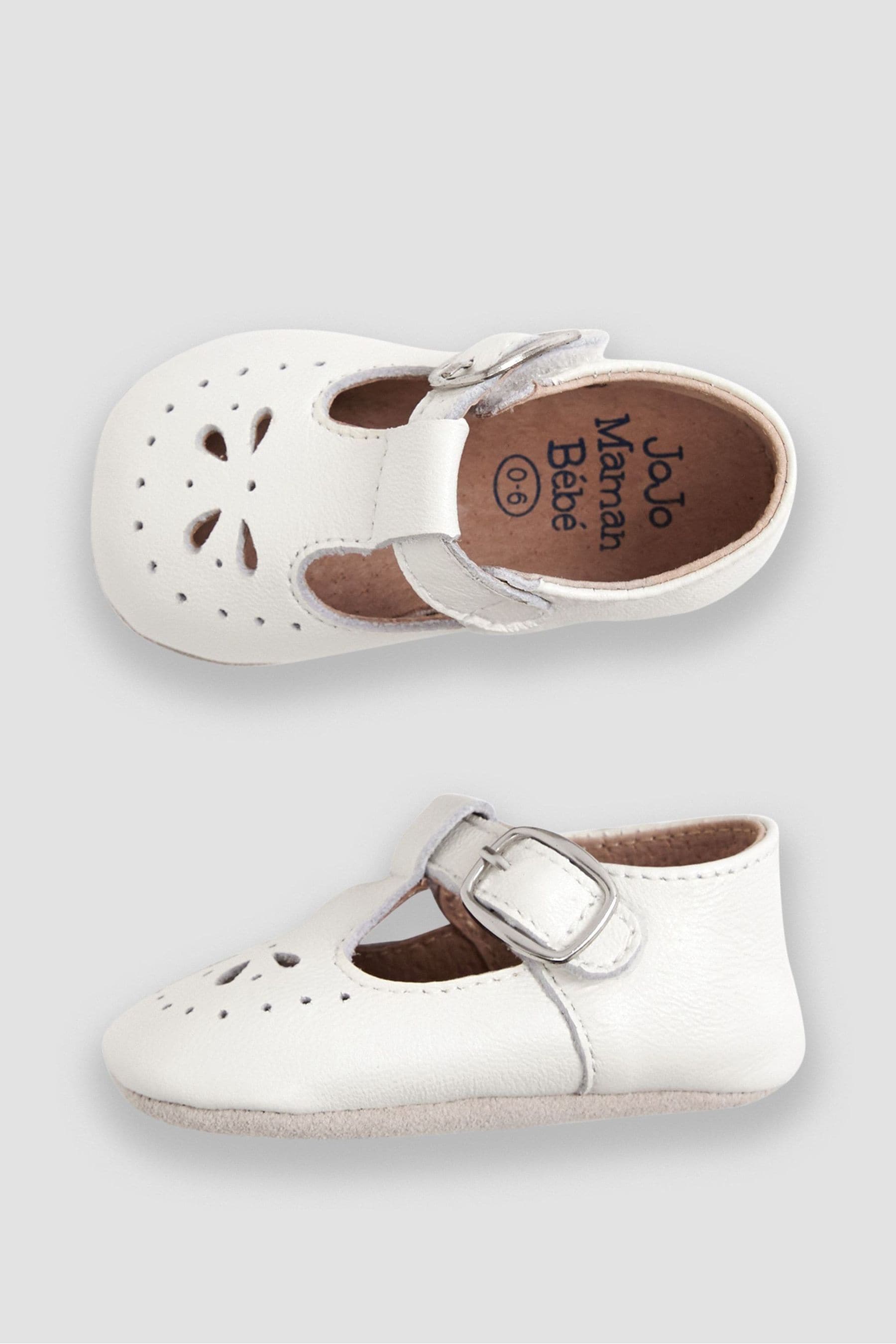 Buy JoJo Maman Bebe White Peter Rabbit Leather Pre Walker Shoes from Next Luxembourg