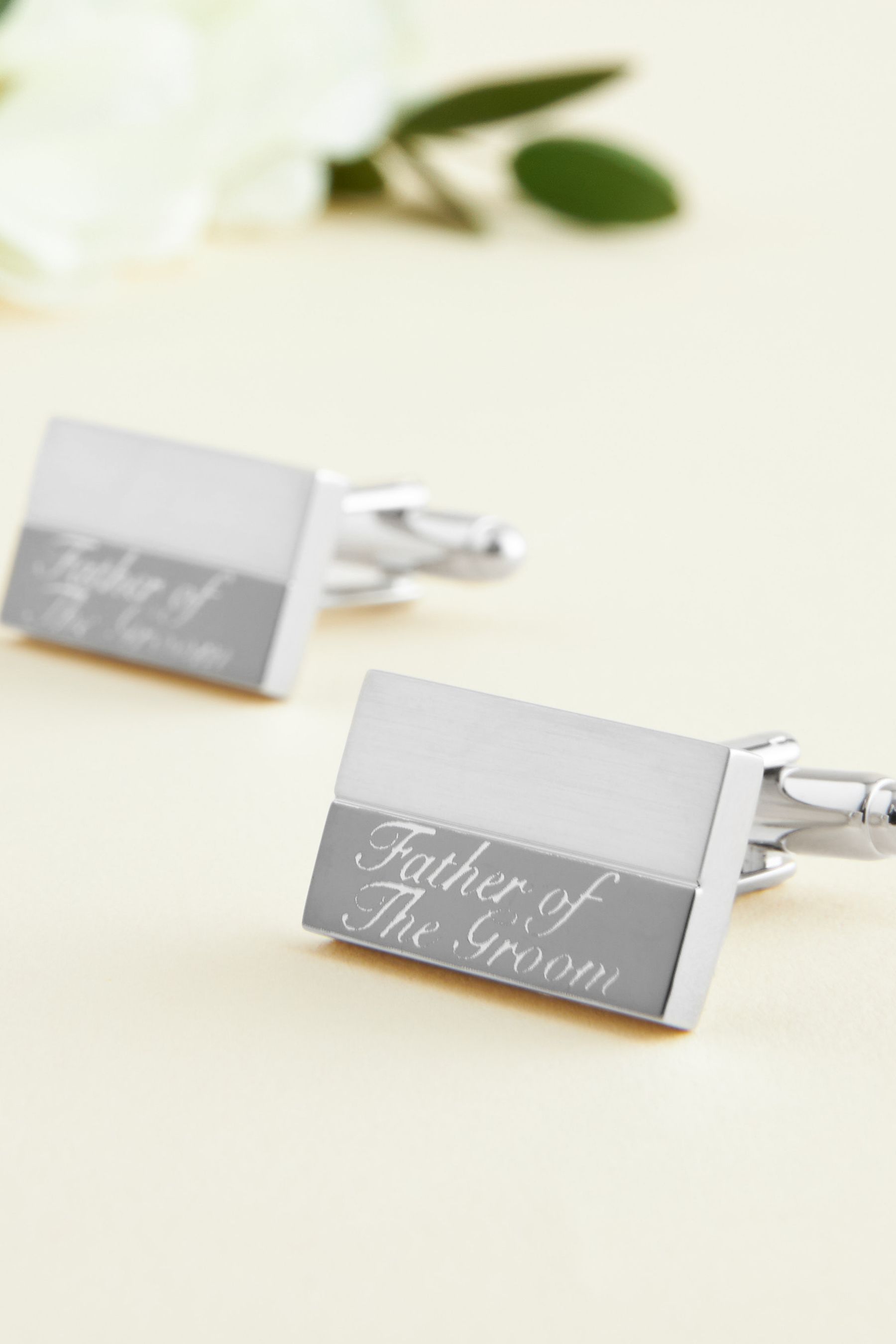 Father of the discount bride cufflinks silver