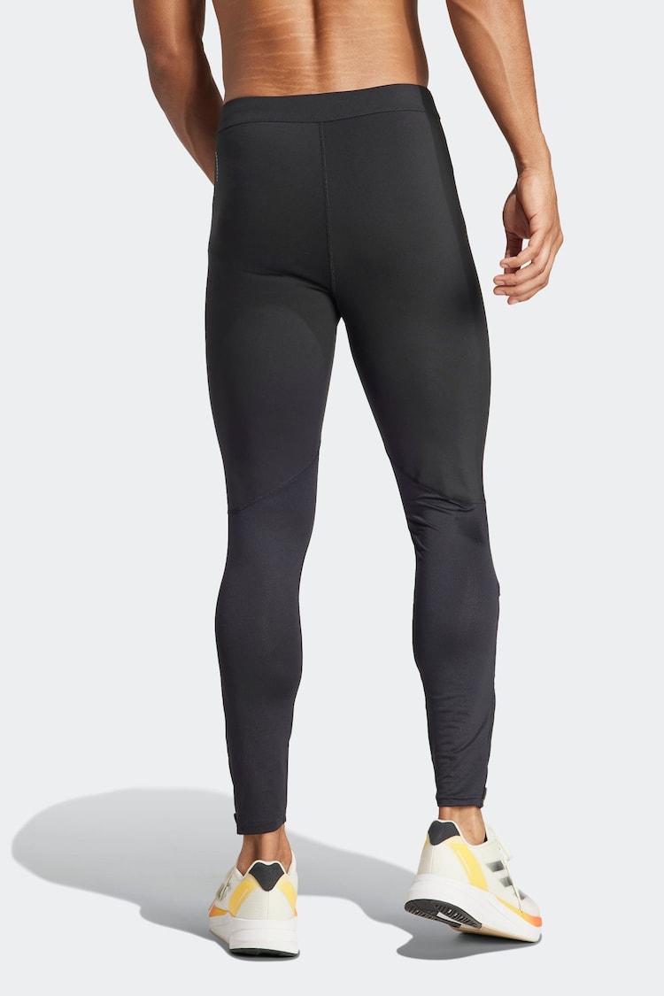 adidas Black Adizero Essentials Running Long Leggings - Image 2 of 6