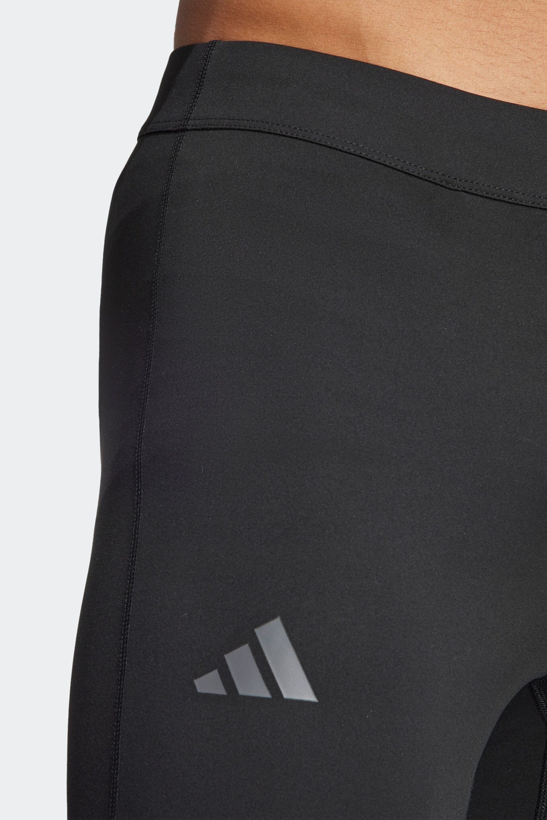 adidas Black Adizero Essentials Running Long Leggings - Image 4 of 6