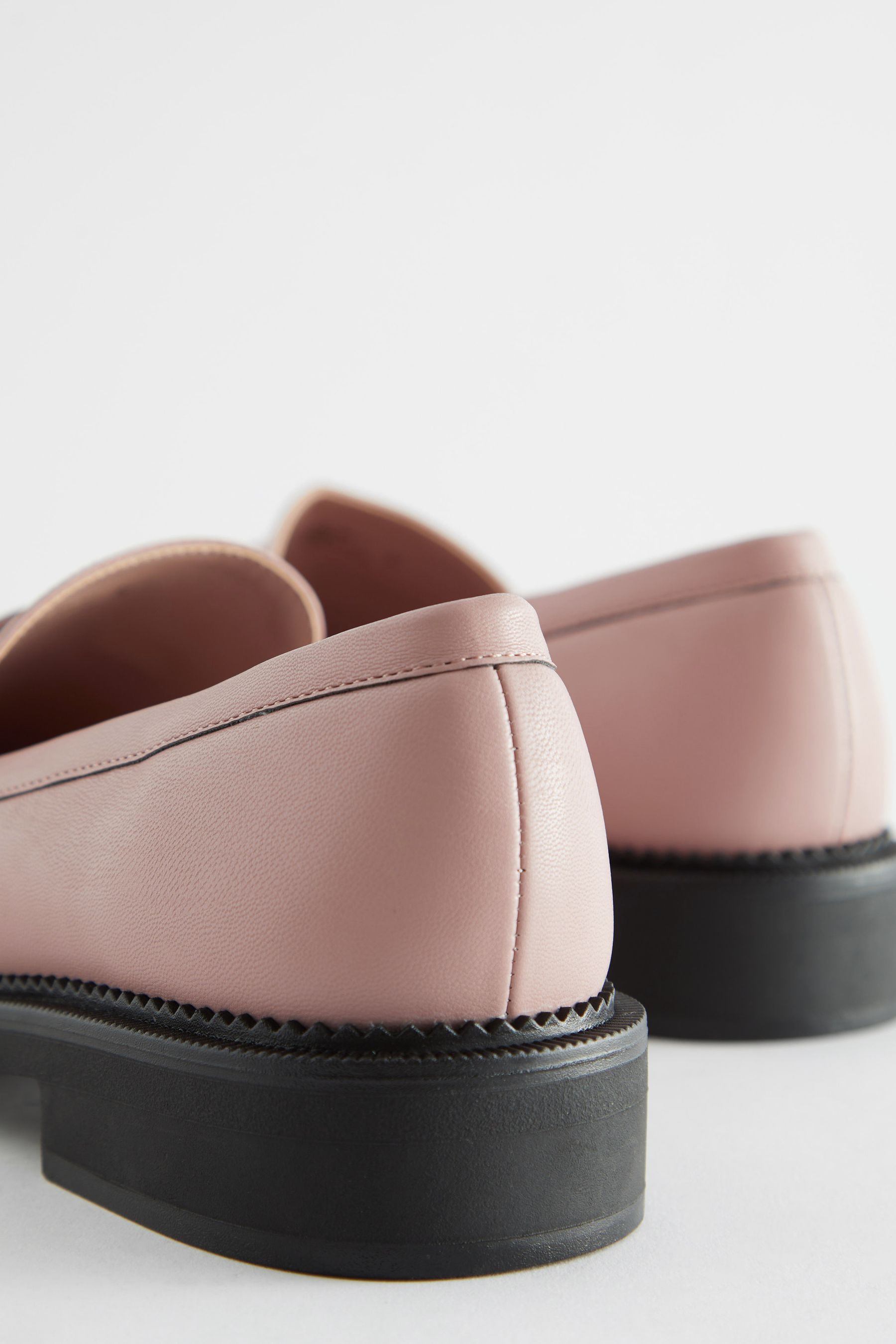 Next pink loafers best sale