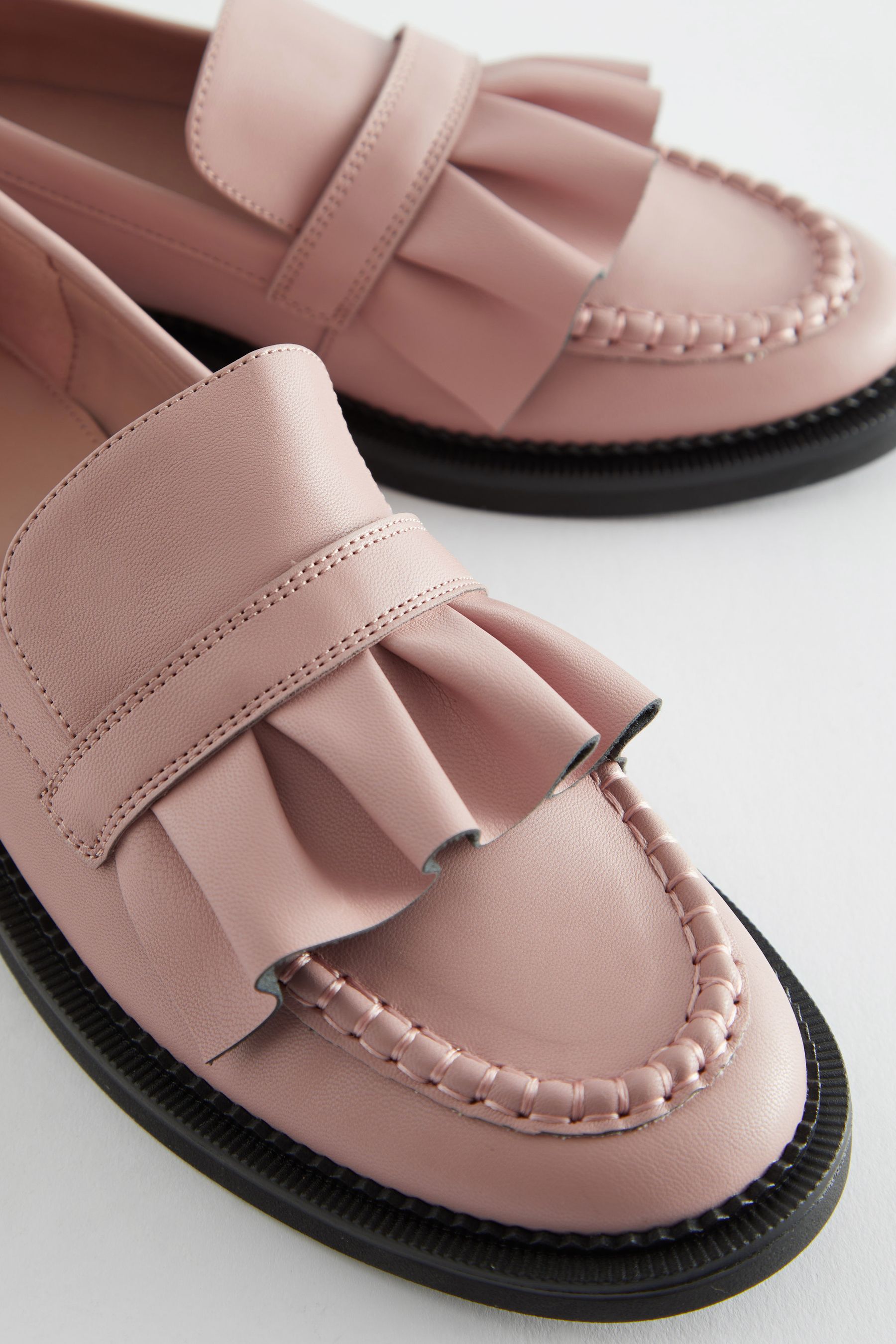 Next pink loafers online