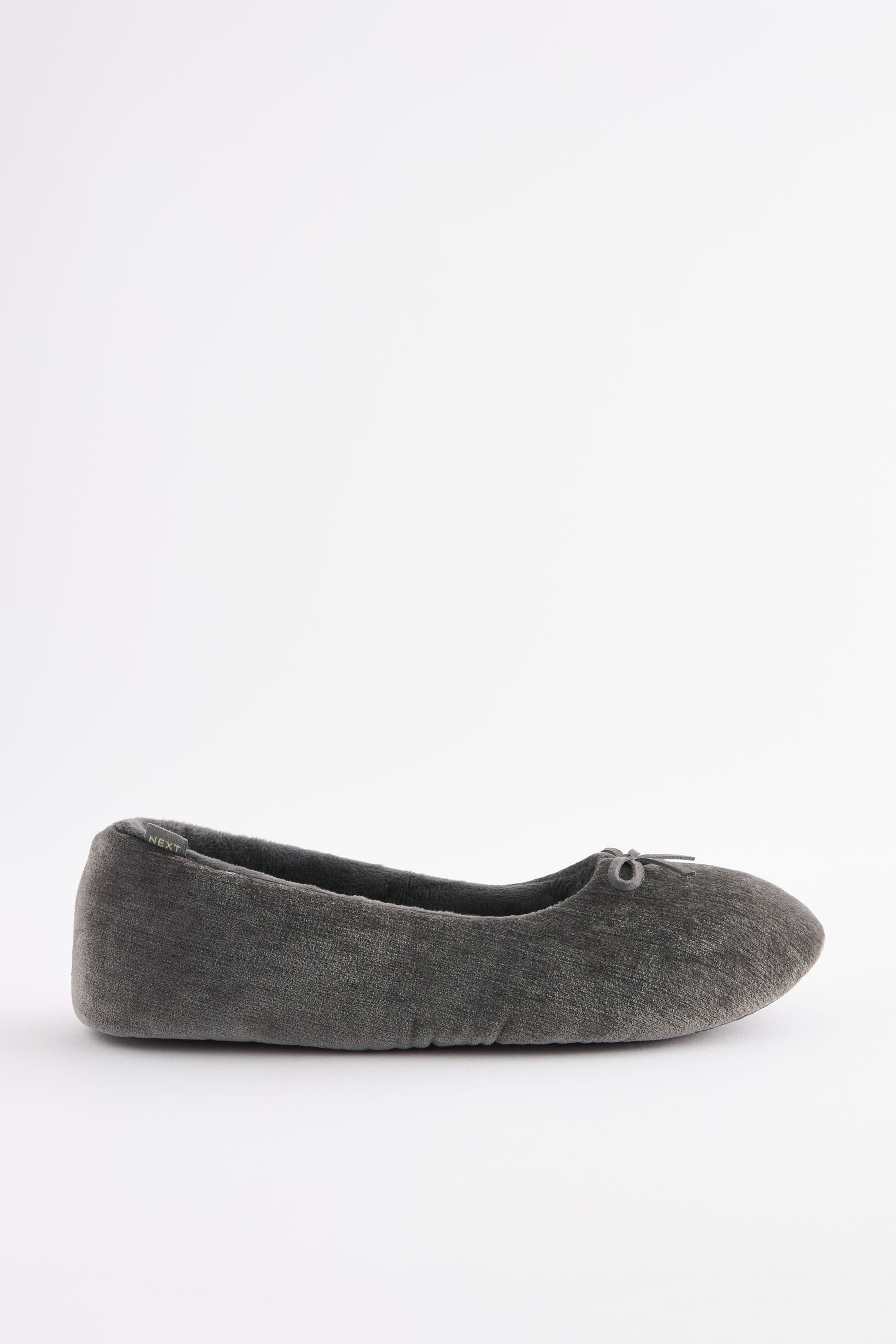 Buy Charcoal Grey Ballerina Slippers from Next Austria