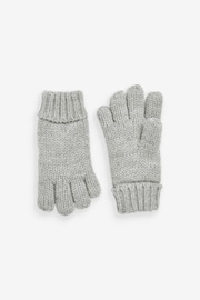 Grey Knitted Hat, Gloves and Scarf 3 Piece Set (3-16yrs) - Image 4 of 4