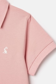 Joules Girls' Orla Pink Polo Shirt Dress - Image 4 of 6