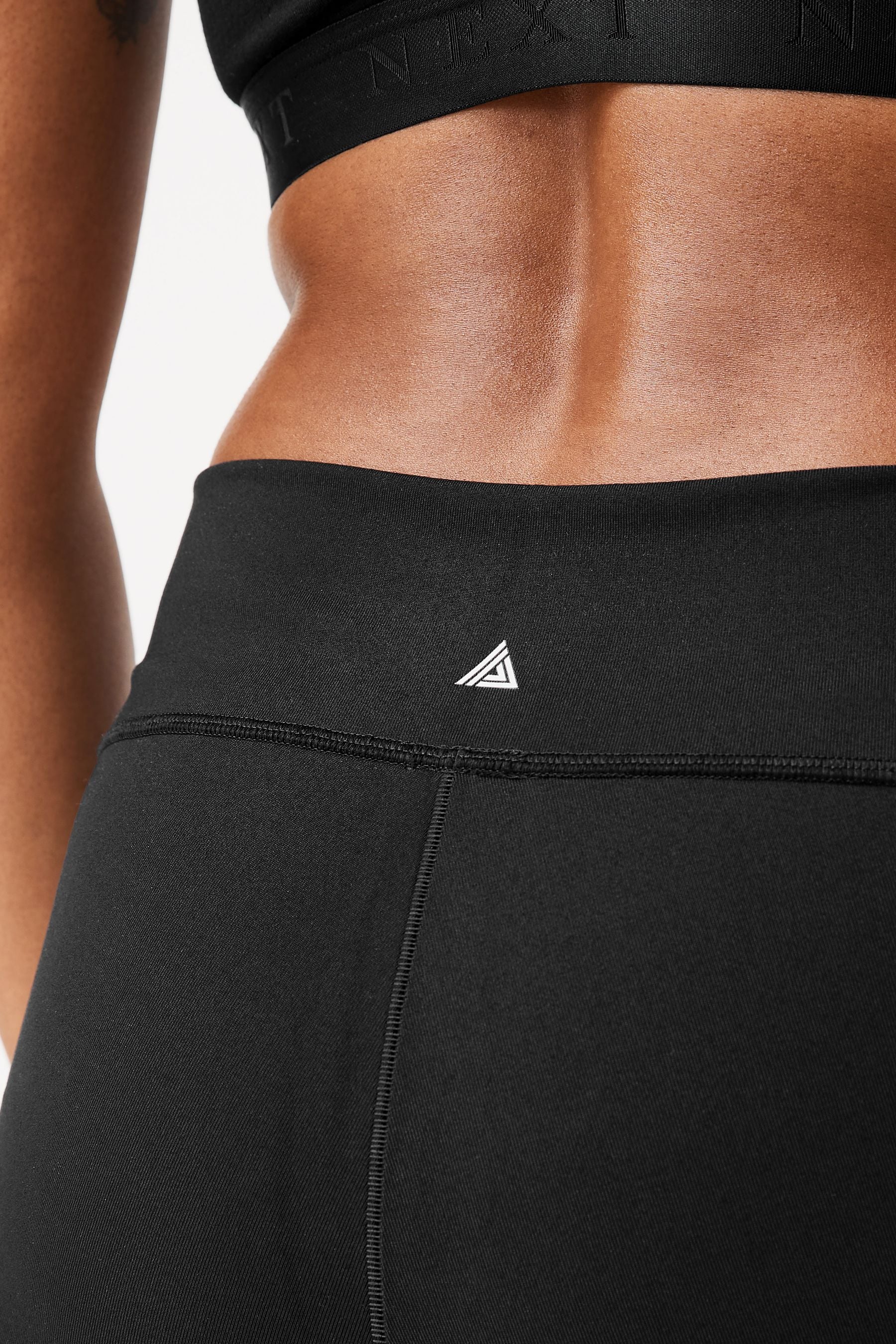 Buy Black Next Active Sports Tummy Control High Waisted Sculpting