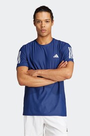 adidas Blue Own the Run T-Shirt - Image 1 of 7