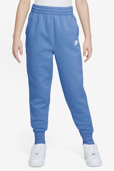 Buy Nike Blue Club Fleece HighWaisted Fitted Joggers from the Next UK ...