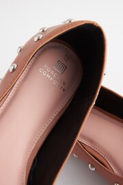 Camel Brown Forever Comfort® Studded Point Toe Flat Shoes - Image 6 of 6