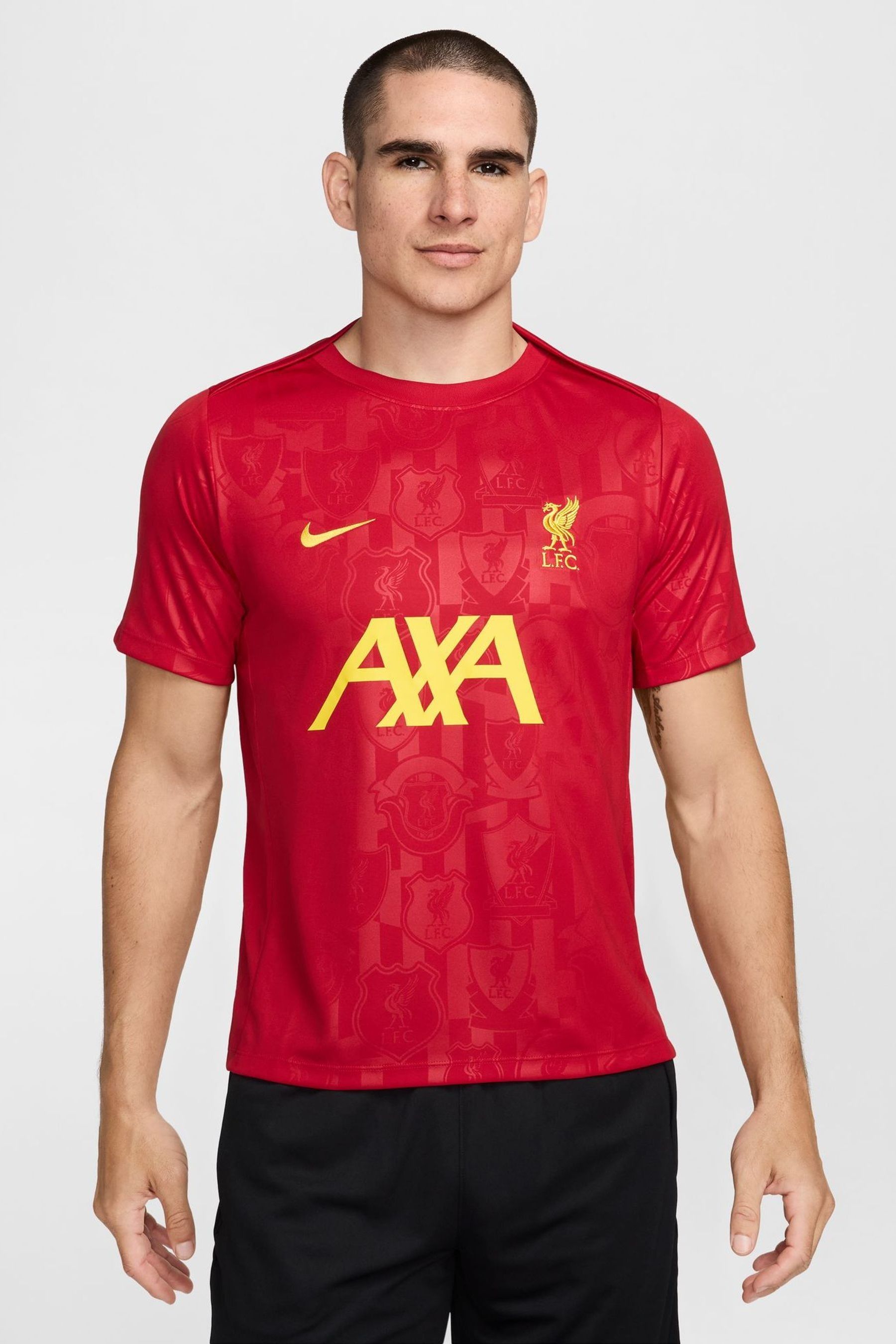Nike Red Liverpool FC Academy Football T Shirt