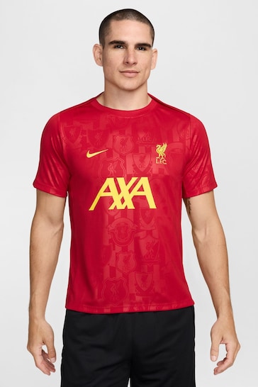 Nike Red Liverpool FC Academy Football T-Shirt