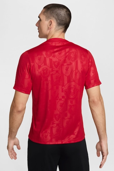 Nike Red Liverpool FC Academy Football T-Shirt