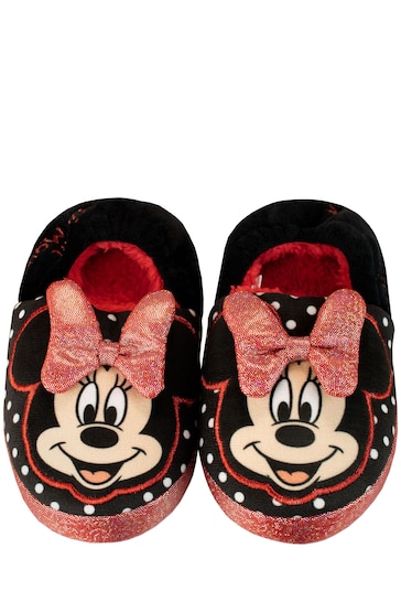 Character Black Minnie Mouse Kids Disney Slippers