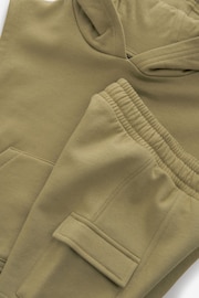 Khaki Green Short Sleeve Utility Hoodie and Shorts Set (3mths-7yrs) - Image 9 of 9