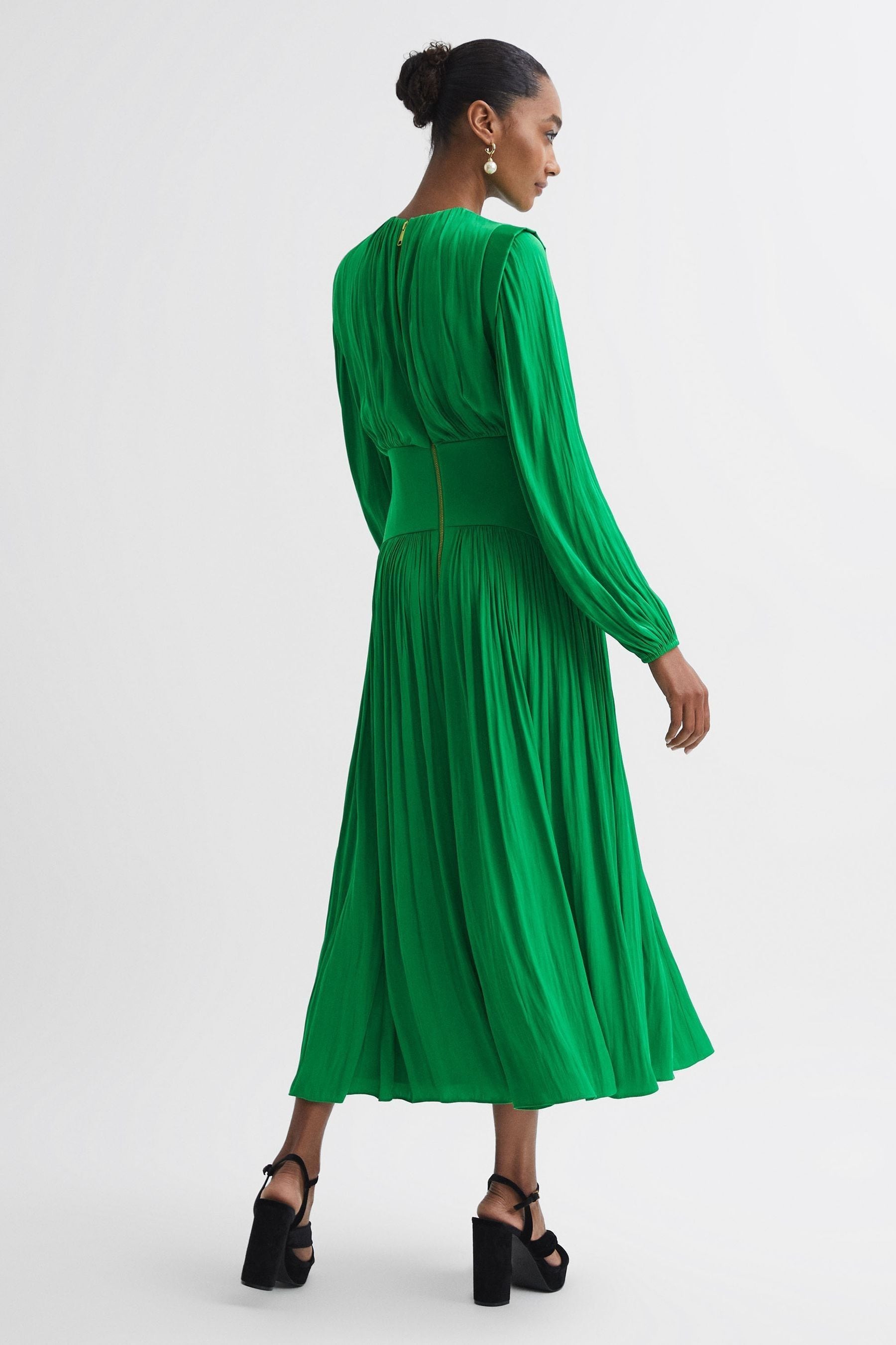 Florica hanging gardens pleated midi dress store