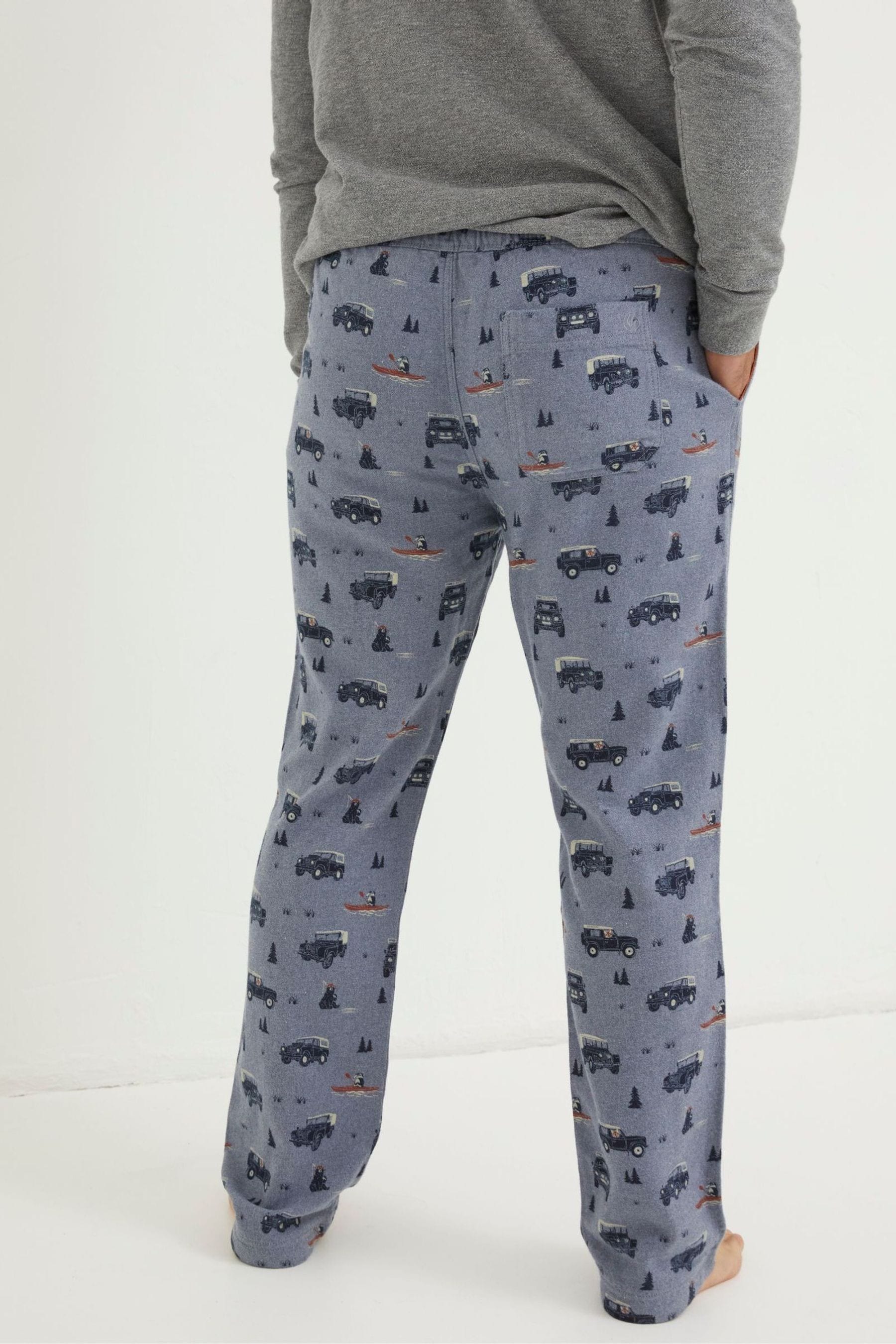 Buy FatFace Blue Landrover Print Pyjama Bottoms from Next Belgium