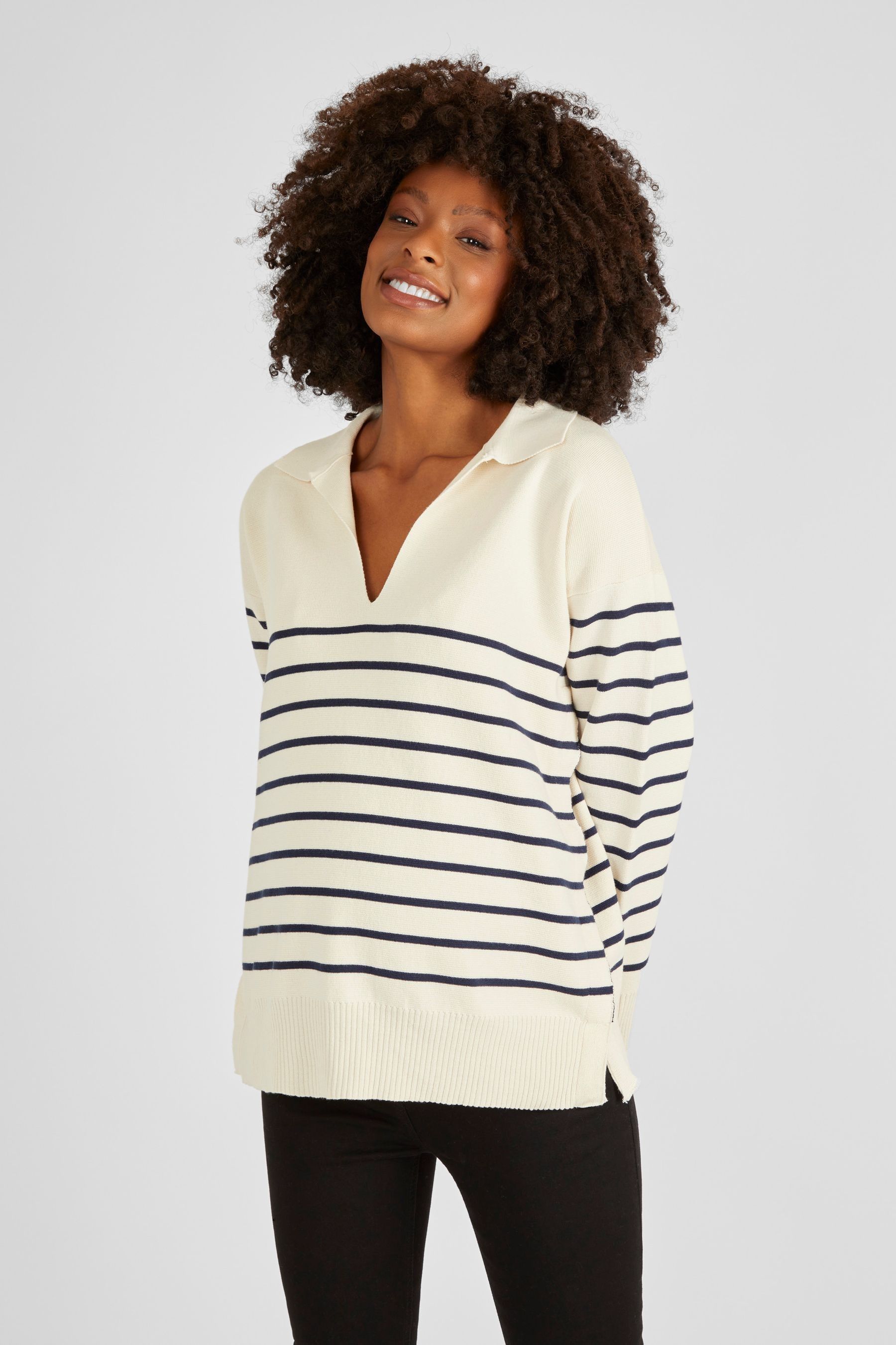 Black and cream jumper store