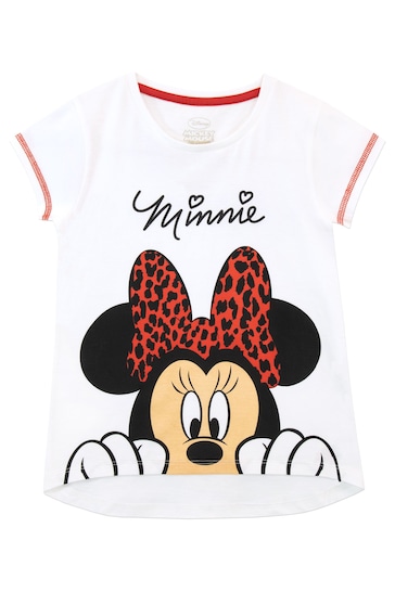Character White Disney Minnie Mouse T-Shirt