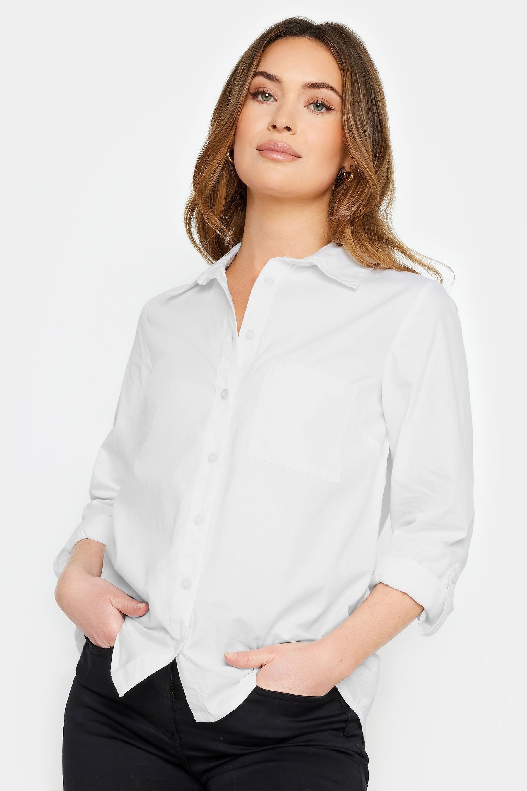 Petite white shirt uk shop