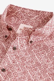 Red Printed Short Sleeve Shirt - Image 7 of 8