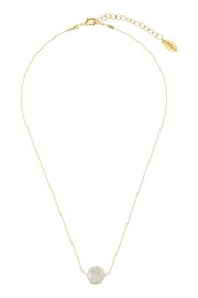 Orelia London Gold Plated Stationed Flat Pearl Collar Necklace - Image 1 of 4