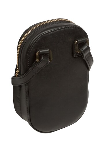 Violet Nappa Leather CrossBody Phone Bag