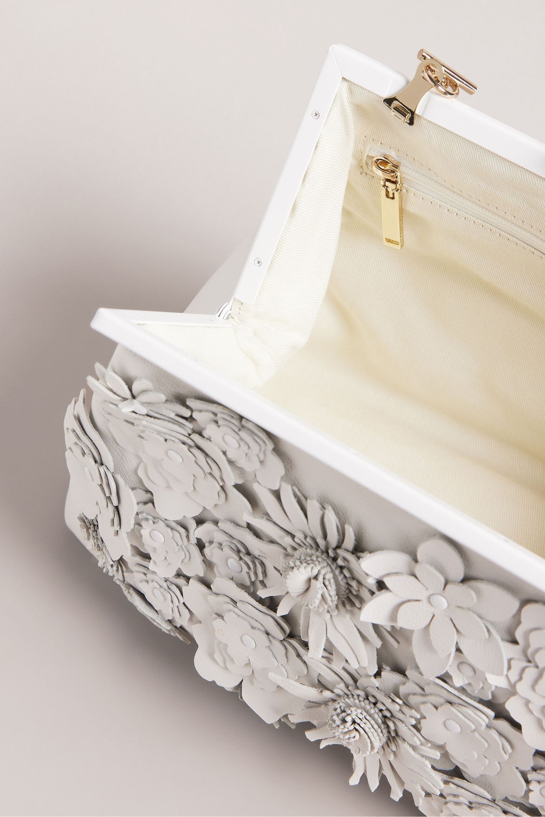 Ted baker cream clutch bag on sale