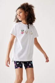 Baker by Ted Baker Navy Butterfly T-Shirt And Cycling Shorts Set - Image 1 of 5